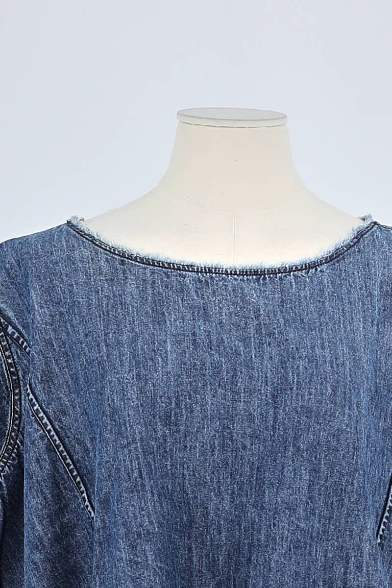 T-shirt Laurence Bras Bleu en Coton