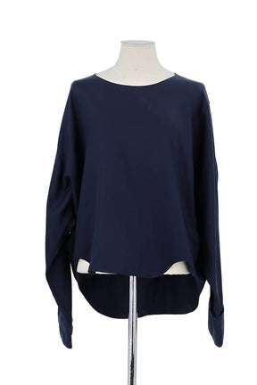 T-shirt Lemaire Marine en Soie, taille L - Seconde Main