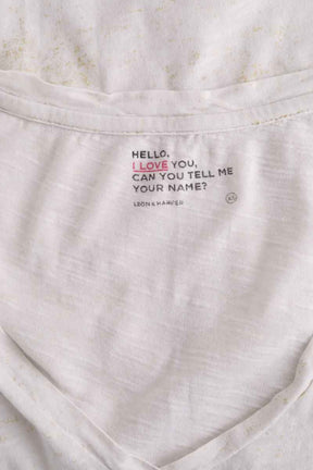 T-shirt Leon & Harper Blanc en Coton