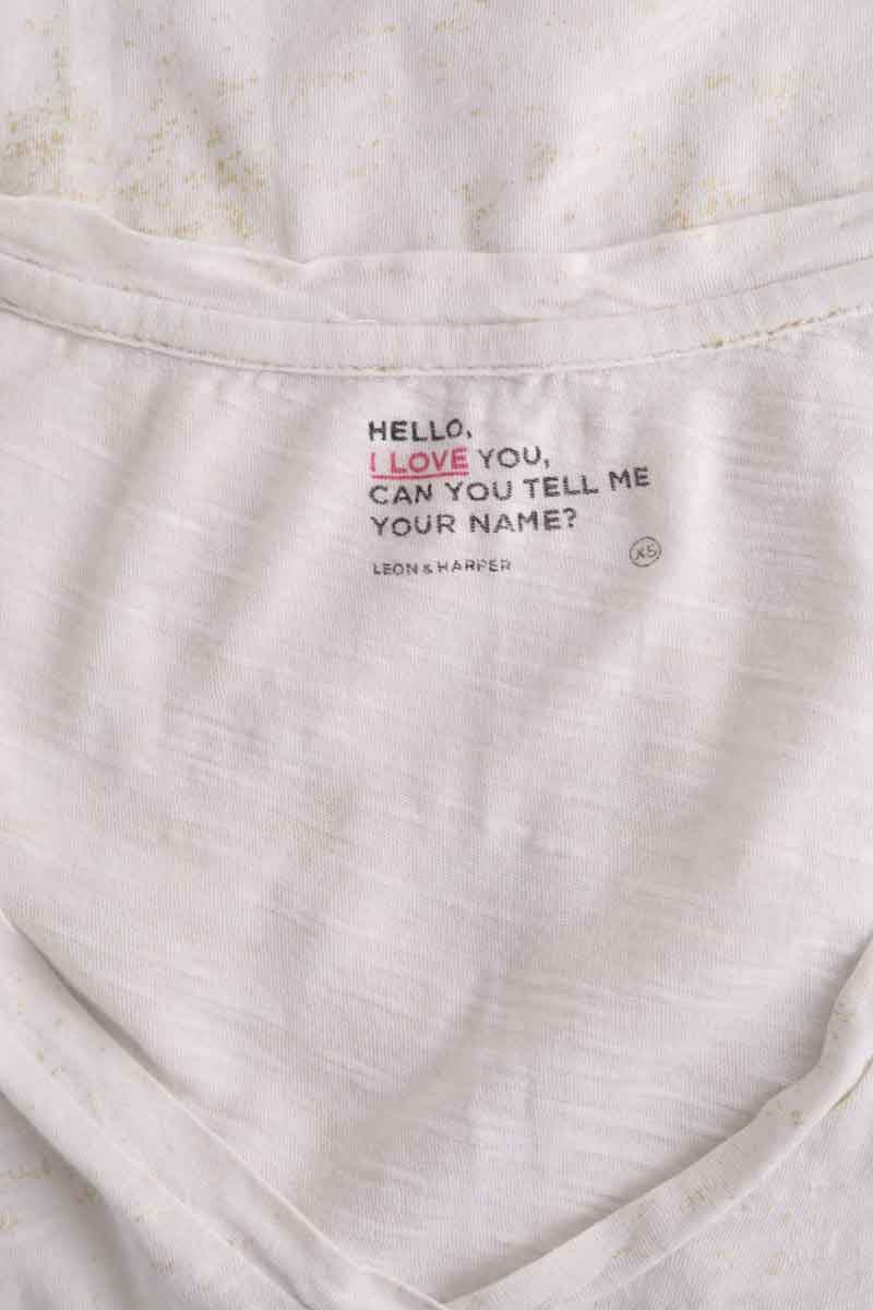 T-shirt Leon & Harper Blanc en Coton