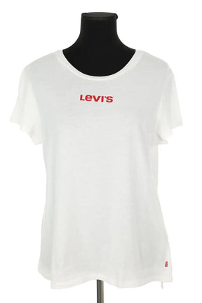 T-shirt Levi's Blanc en Coton, taille L - Seconde Main