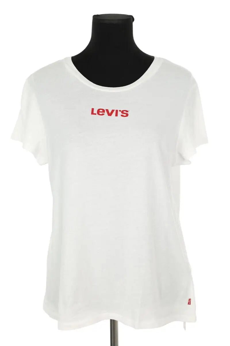 T-shirt Levi's Blanc en Coton, taille L - Seconde Main