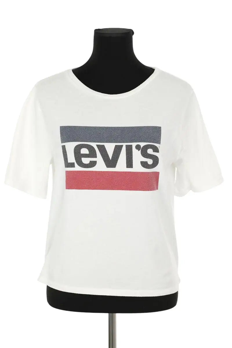 T-shirt Levi's Blanc en Coton, taille S - Seconde Main