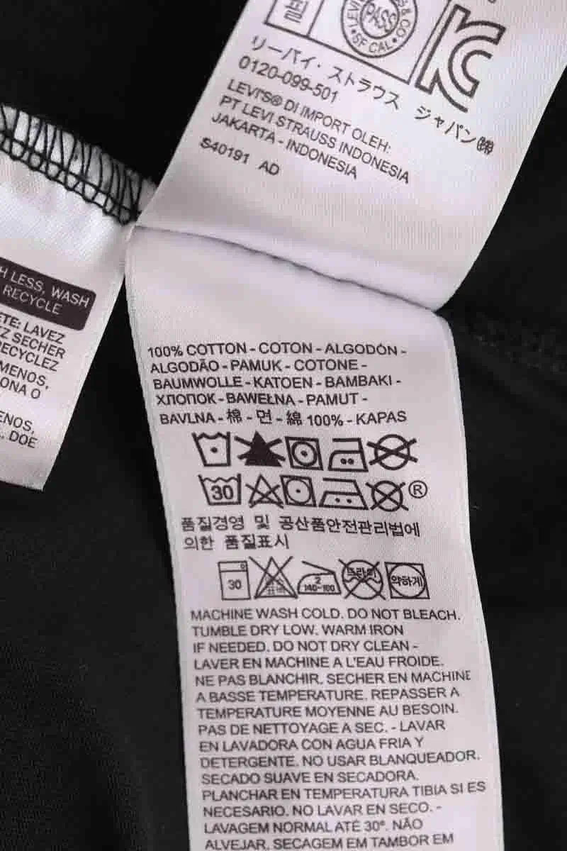T-shirt Levi's Noir en Coton