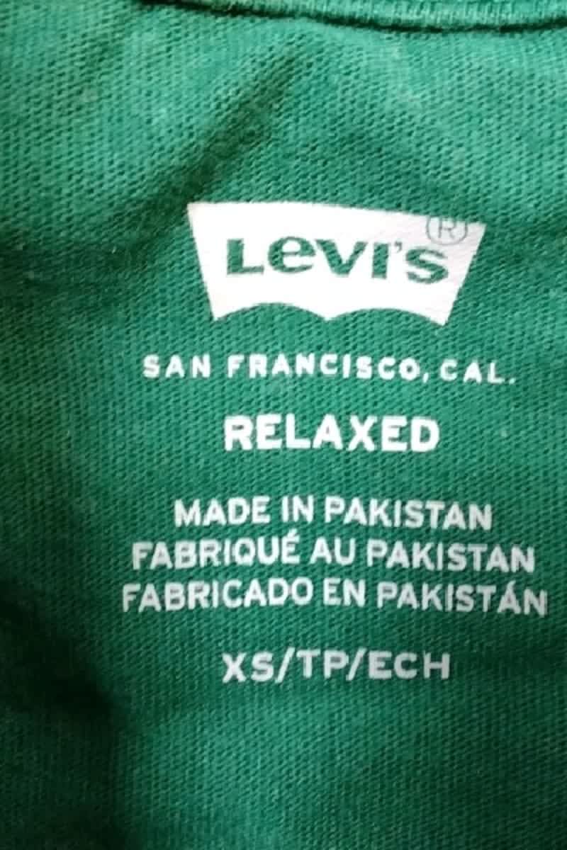 T-shirt Levi's Vert en Coton