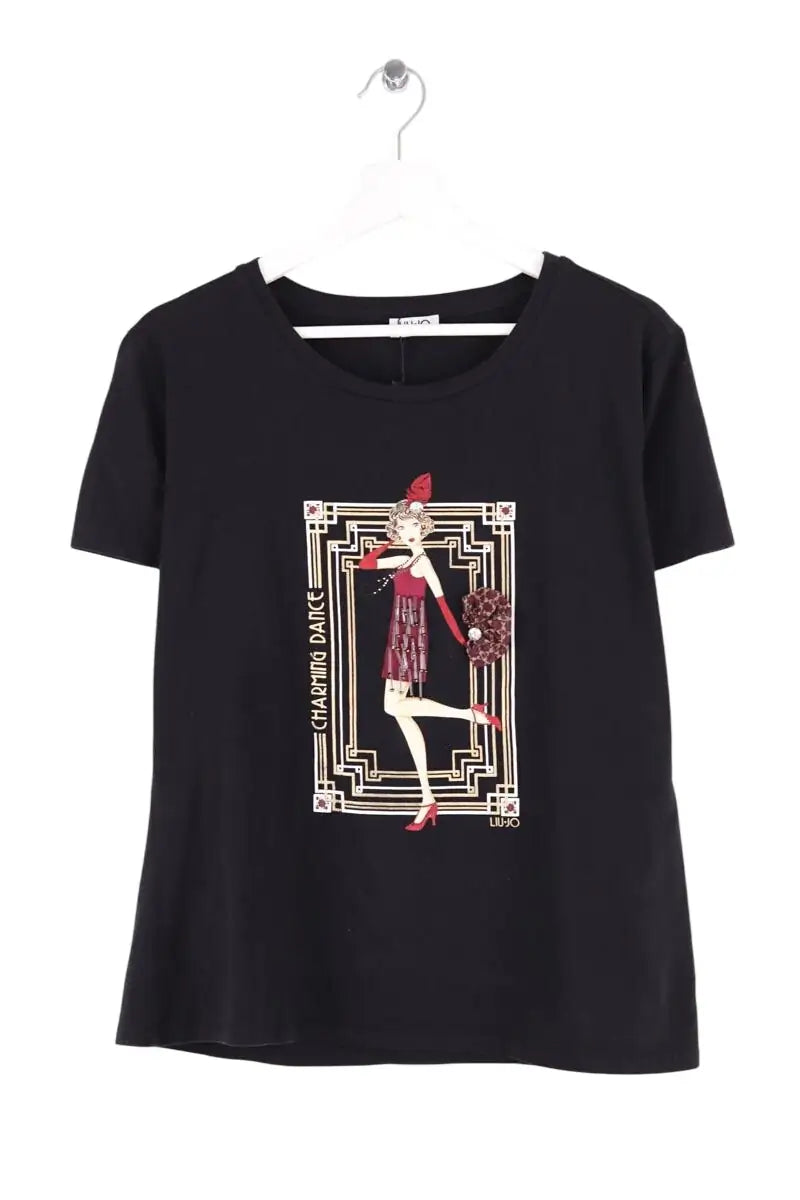 T-shirt Liu Jo Noir en Coton, taille M - Seconde Main