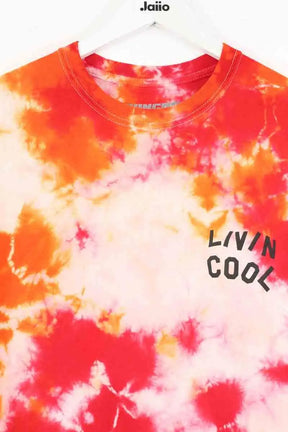 T-shirt Livincool Rouge en Coton
