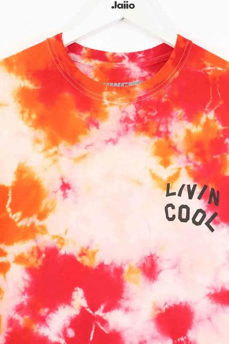T-shirt Livincool Rouge en Coton