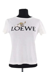 T-shirt Loewe Blanc en Coton, taille XS - Seconde Main