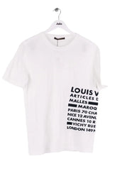 T-shirt Louis Vuitton Blanc en Coton, taille L - Seconde Main