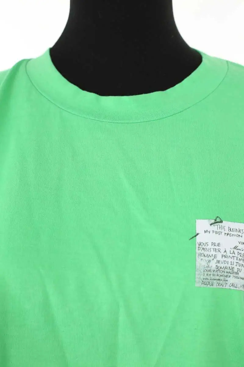 T-shirt Louis Vuitton Vert en Coton
