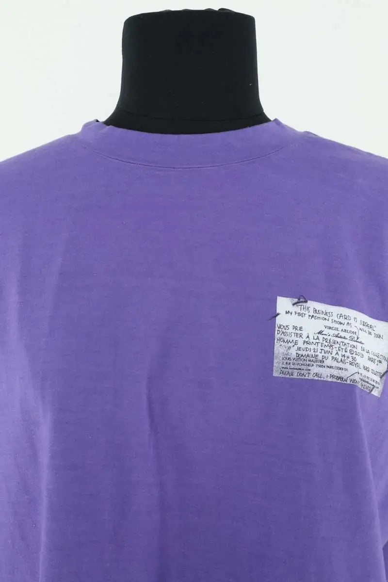 T-shirt Louis Vuitton Violet en Coton