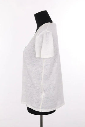 T-shirt Maison Sarah Lavoine Blanc en Lin