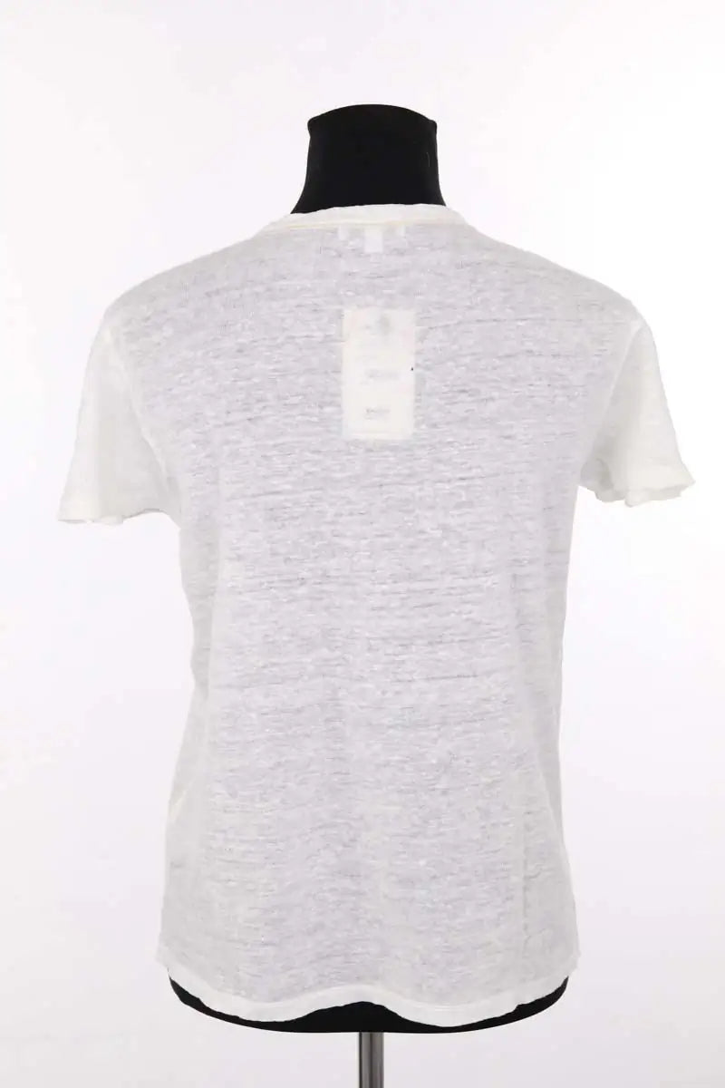 T-shirt Maison Sarah Lavoine Blanc en Lin