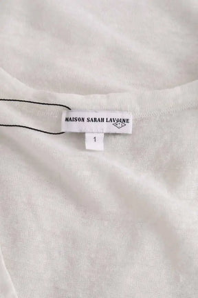 T-shirt Maison Sarah Lavoine Blanc en Lin