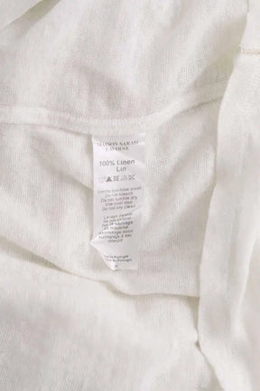 T-shirt Maison Sarah Lavoine Blanc en Lin
