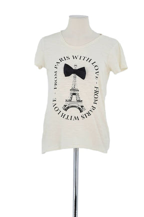 T-shirt Maje Beige en Coton, taille S - Seconde Main
