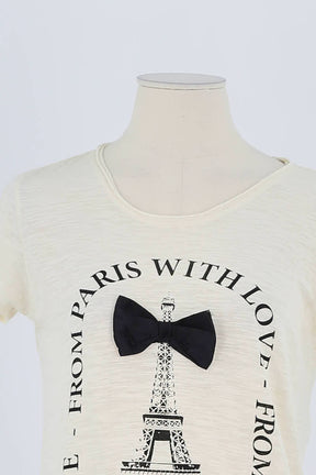 T-shirt Maje Beige en Coton