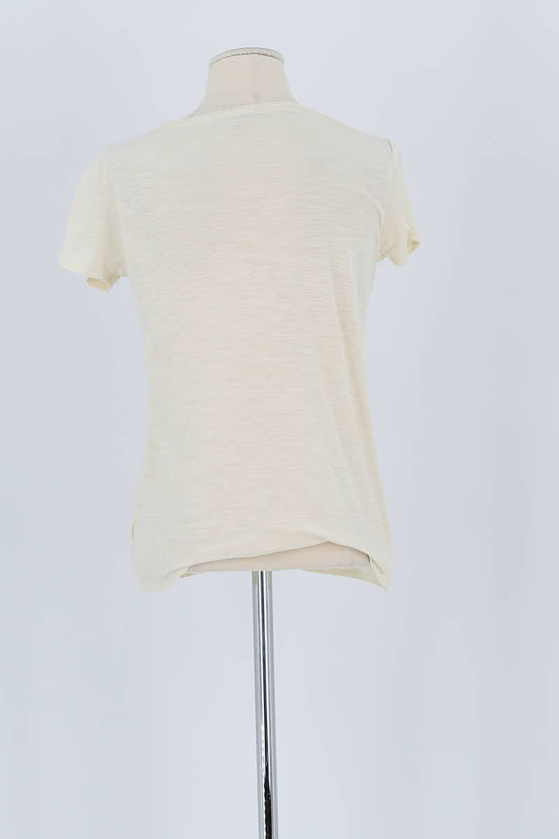 T-shirt Maje Beige en Coton
