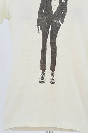 T-shirt Maje Beige en Lin