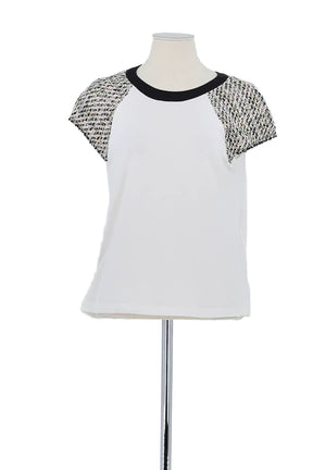 T-shirt Maje Blanc en Coton, taille L - Seconde Main