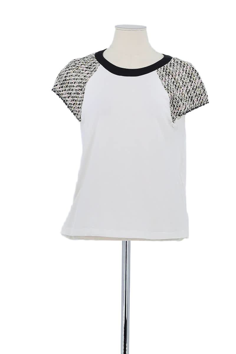 T-shirt Maje Blanc en Coton, taille L - Seconde Main