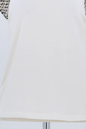 T-shirt Maje Blanc en Coton