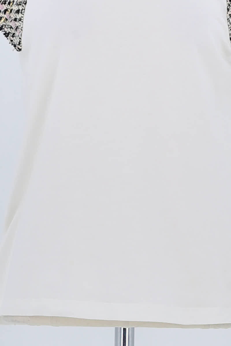 T-shirt Maje Blanc en Coton