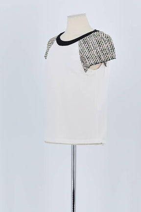 T-shirt Maje Blanc en Coton