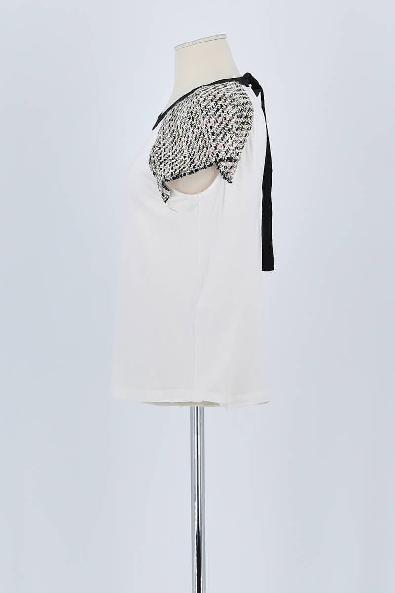 T-shirt Maje Blanc en Coton