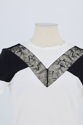 T-shirt Maje Blanc en Coton
