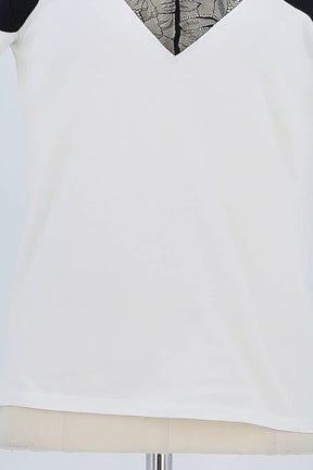 T-shirt Maje Blanc en Coton