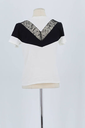 T-shirt Maje Blanc en Coton