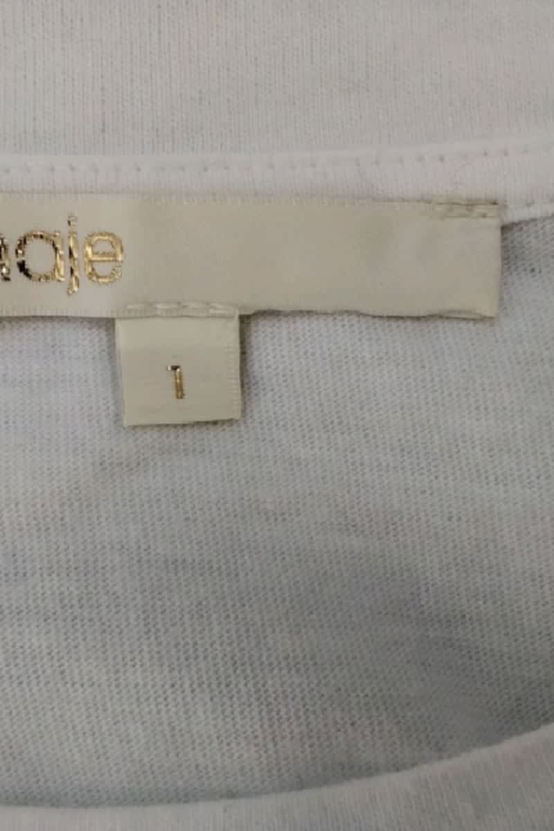 T-shirt Maje Blanc en Coton