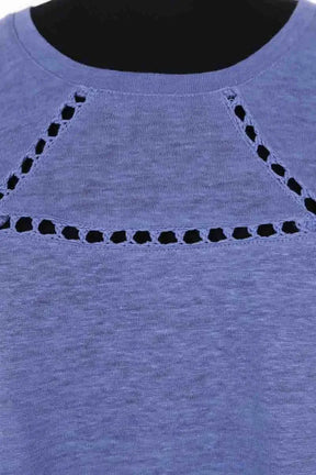 T-shirt Maje Bleu en Lin