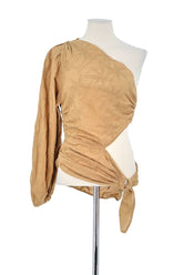 T-shirt Maje Marron en Coton, taille S - Seconde Main