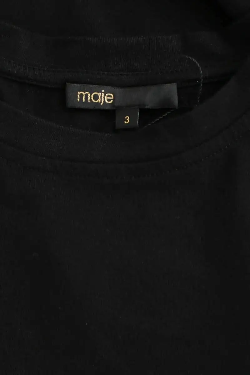 T-shirt Maje Noir en Coton