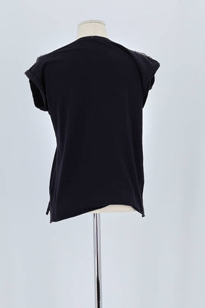 T-shirt Maje Noir en Coton