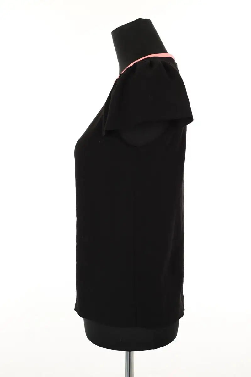 T-shirt Maje Noir en Coton