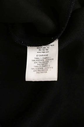 T-shirt Maje Noir en Coton