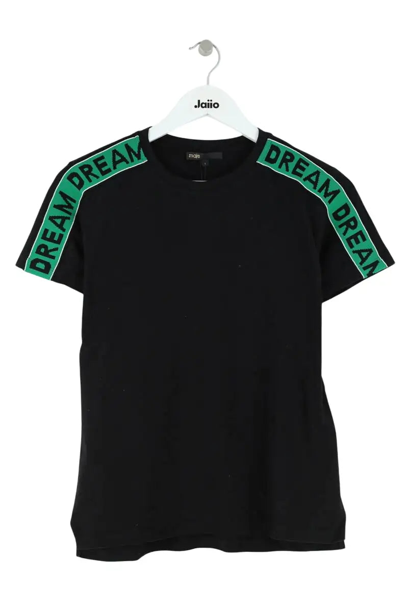 T-shirt Maje Noir en Coton, taille S - Seconde Main