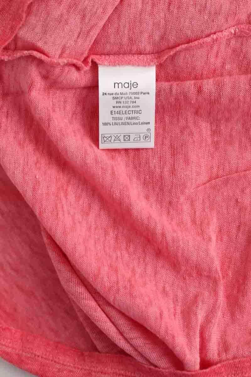 T-shirt Maje Rose en Lin