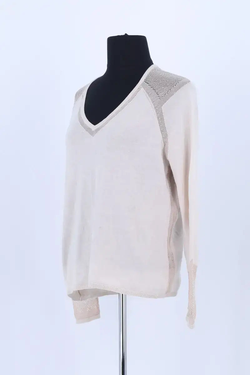 T-shirt Maje Rose en Soie