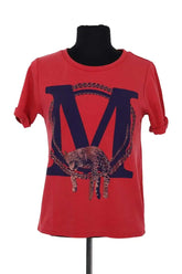 T-shirt Maje Rouge en Coton, taille S - Seconde Main