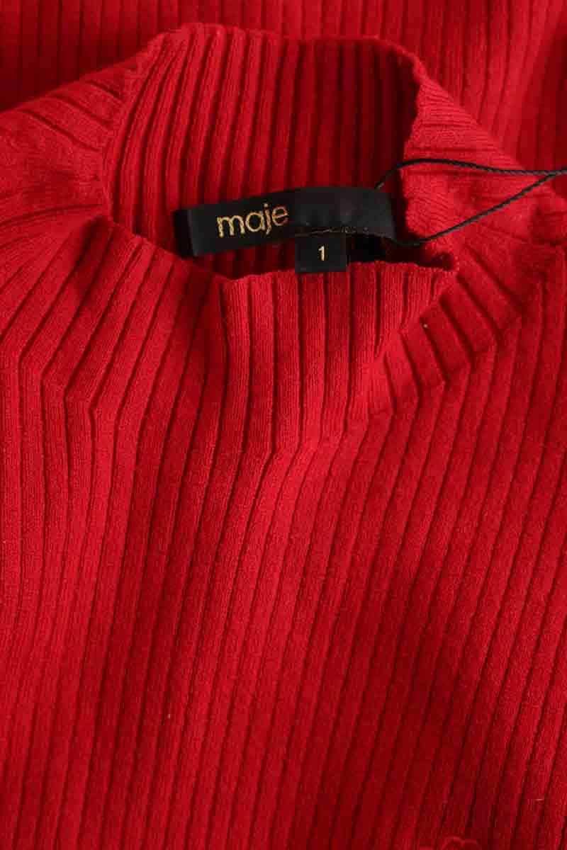 T-shirt Maje Rouge en Coton
