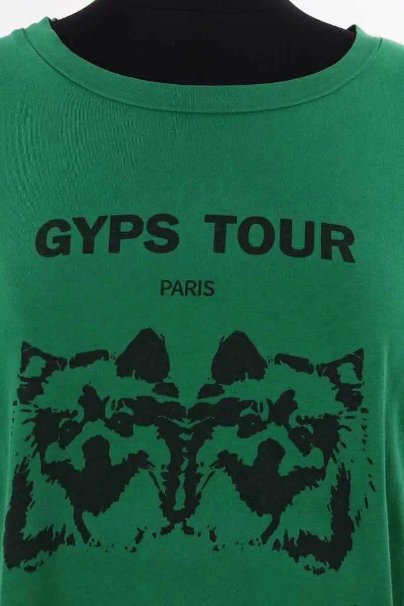 T-shirt Maje Vert en Coton