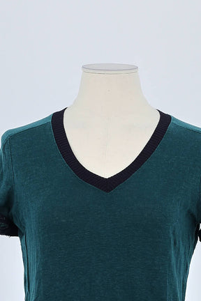 T-shirt Maje Vert en Coton