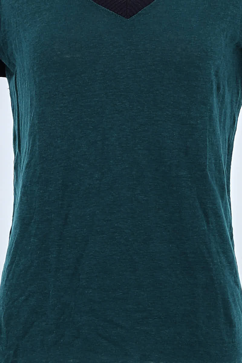 T-shirt Maje Vert en Coton