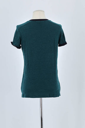 T-shirt Maje Vert en Coton