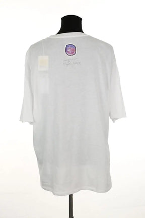 T-shirt Majestic Filatures Blanc en Coton
